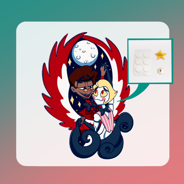 Radioapple – In the moonlight – Acrylic Pin