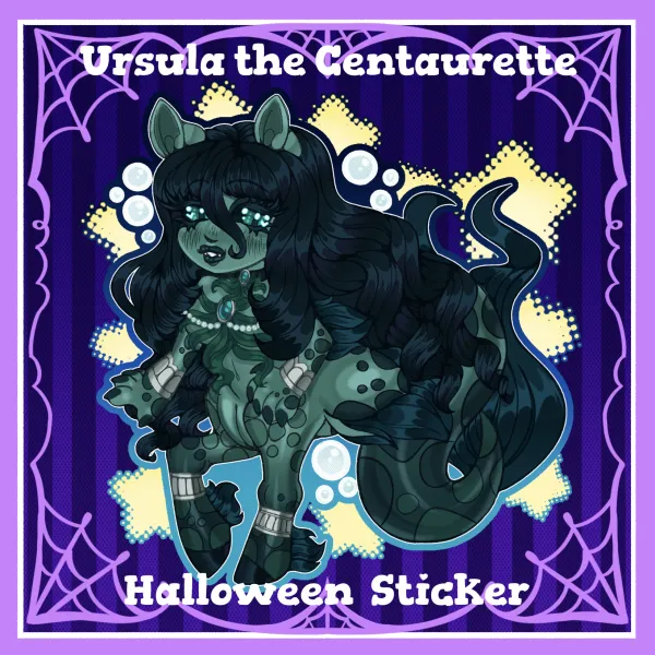 Ursula the Kelpie Centaur [Halloween Centaurettes] Sticker