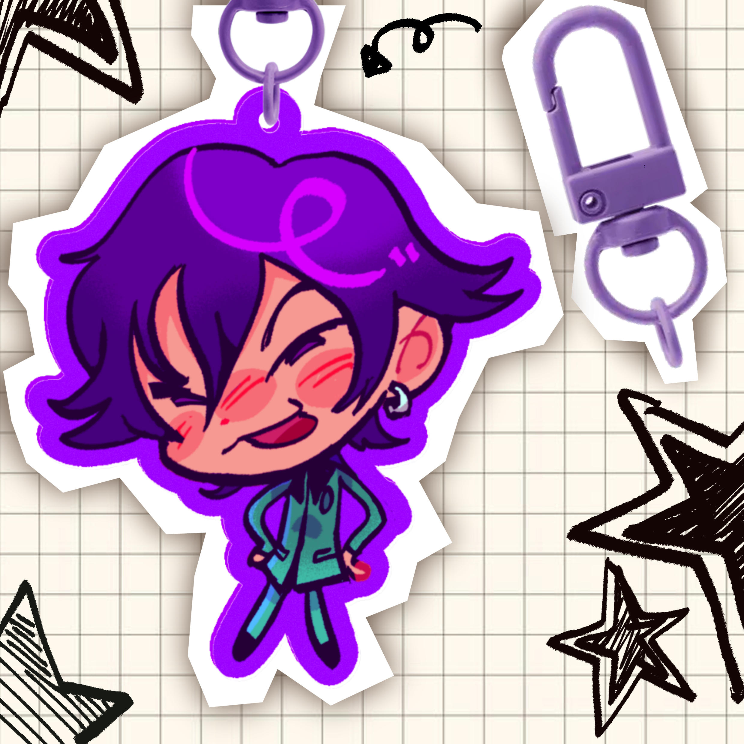 Naoya Toudou Persona 1 Acrylic Keychain