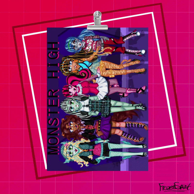 | MONSTER HIGH | Ghouls Art Print