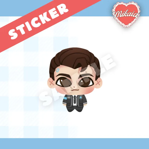 CONNOR RK800 Sticker! | DBH DETROIT BECOME HUMAN | By Mikaia