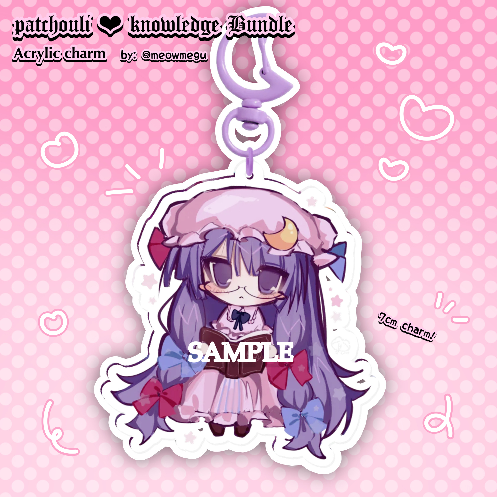 ♡ Patchouli Knowledge -Acrylic Charm - by: meowmegu ♡