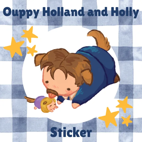 Ouppy Holland and Holly Sticker