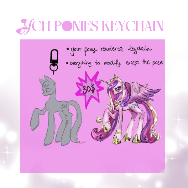 YCH Pony keychain