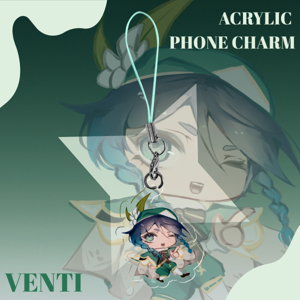 Chibi Venti Phone Charm • Genshin Impact