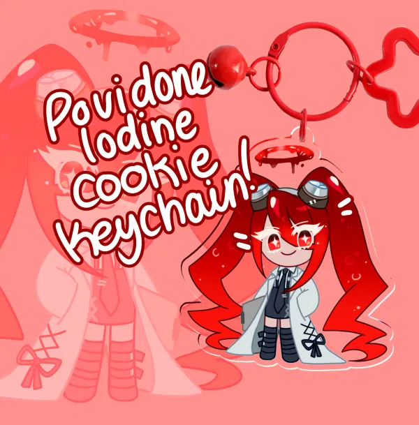[Cookie Run] kya ha ha! - Clear Acrylic Keychain