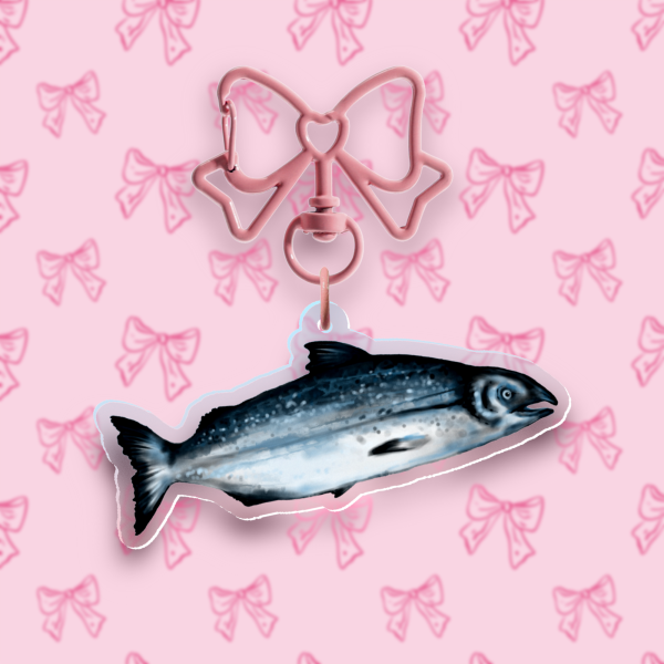 Coquette Salmon Fish Charm