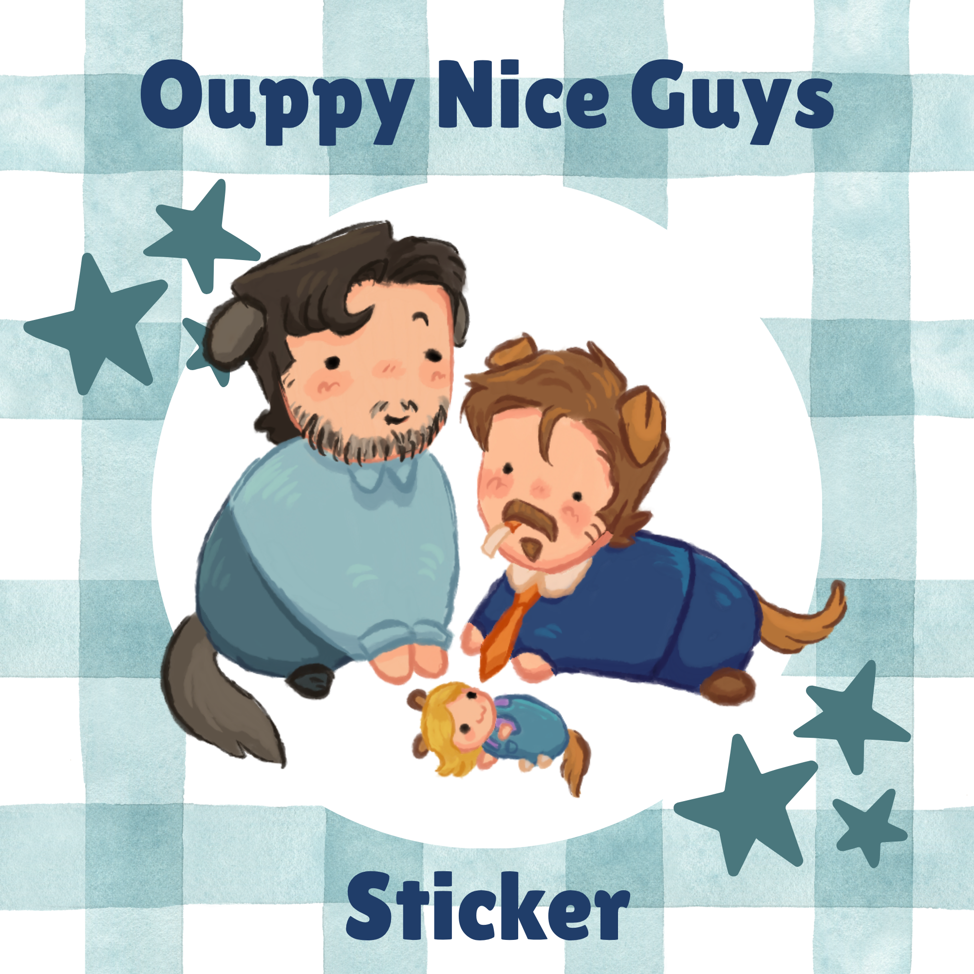 Ouppy Nice Guys Family Sticker