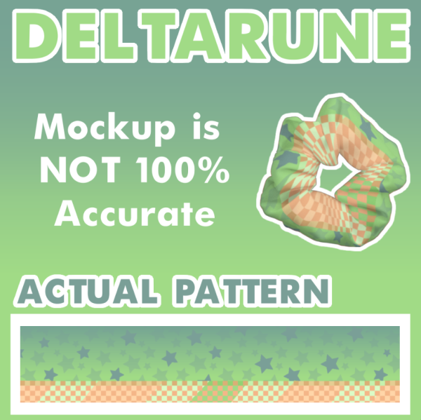 GREEN ROOM - Deltarune Scrunchie