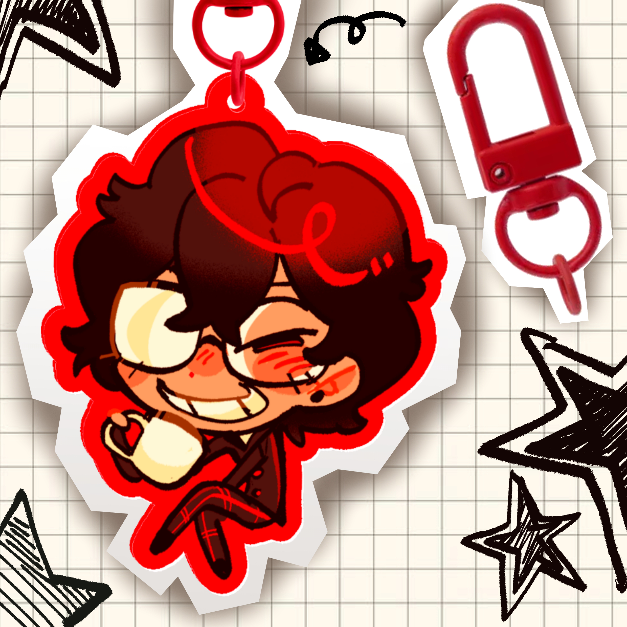 Ren Amamiya Persona 5 Acrylic Keychain