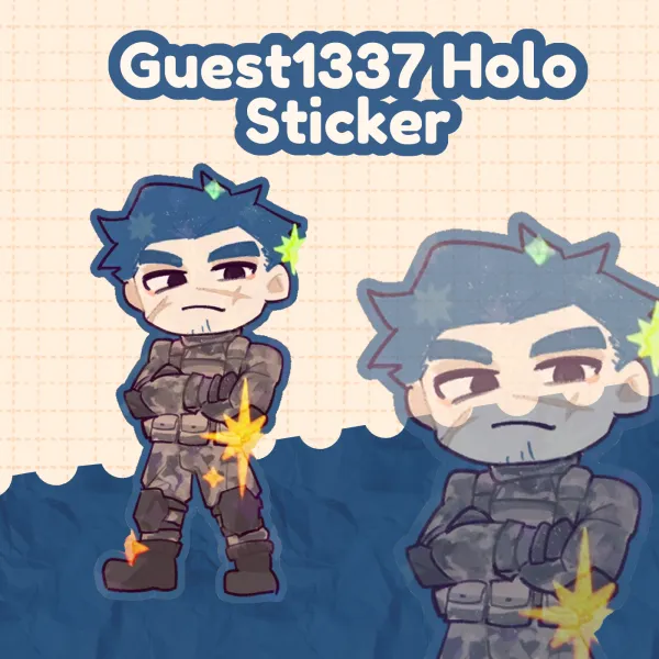 Guest1337 Holo Die Cut Sticker