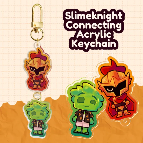 Slimeknight Connection Acrylic Keychain