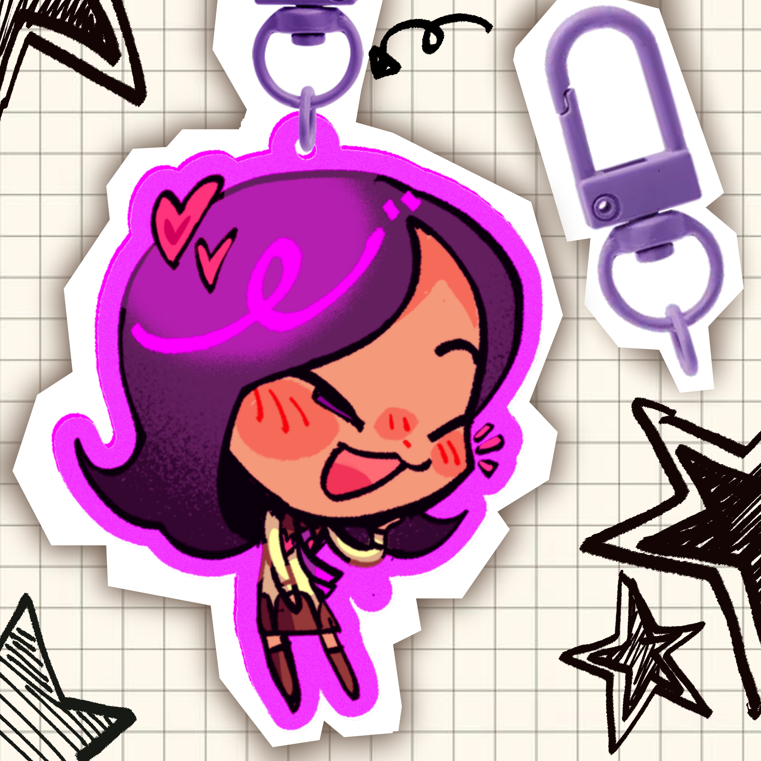 Maya Amano Persona 2 Acrylic Keychain