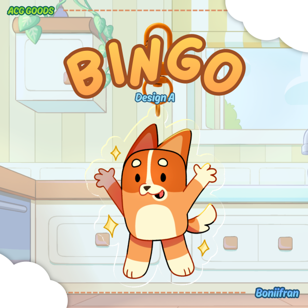 Bingo (Design A) Clear Acrylic Keychains