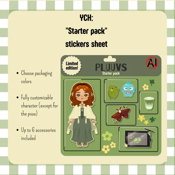 YCH - "Starter Pack" stickers sheet