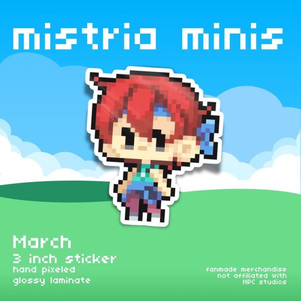 Mistria Minis March Vinyl Sticker