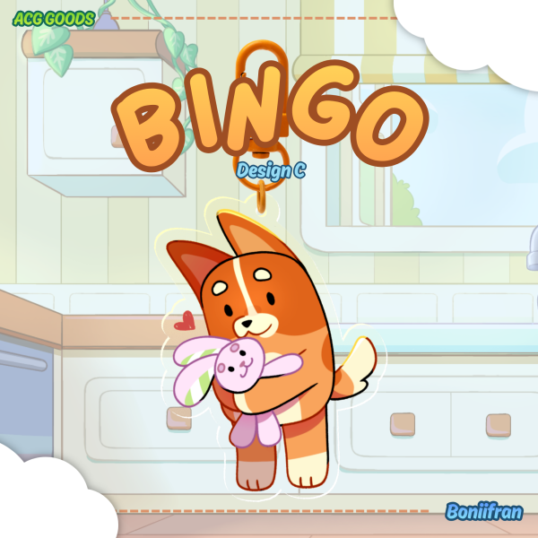 Bingo (Design C) Clear Acrylic Keychains