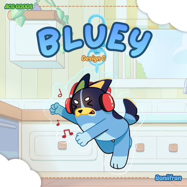 Bluey (Design C) Clear Acrylic Keychains