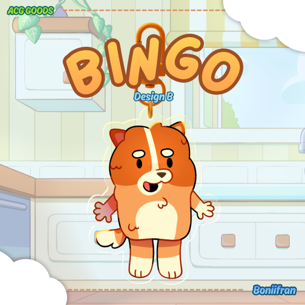 Bingo (Design B) Clear Acrylic Keychains