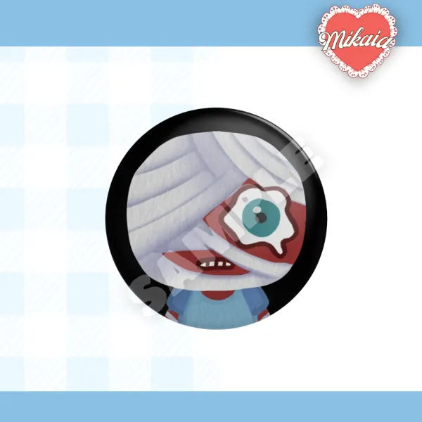 CURLY (Post-Crash) Button Pin! | MOUTHWASHING | By Mikaia