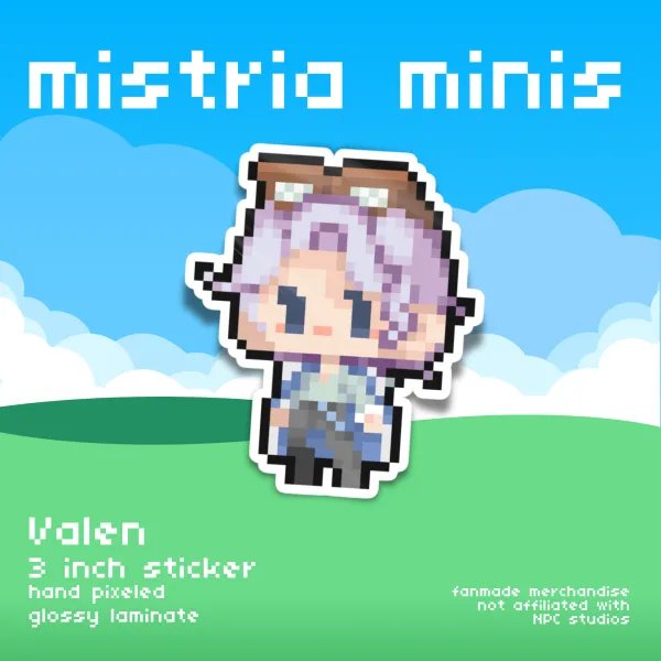 Mistria Minis Valen Vinyl Sticker