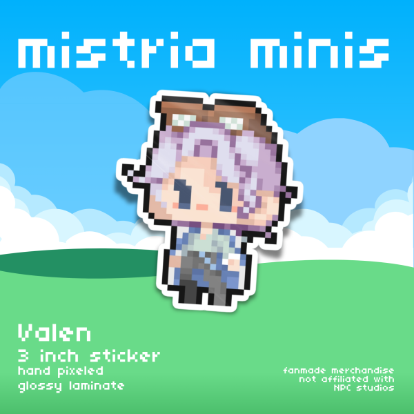 Mistria Minis Valen Vinyl Sticker
