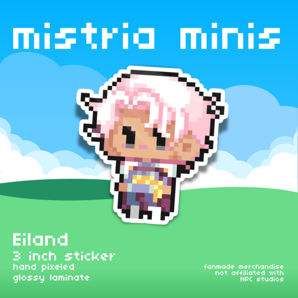 Mistria Minis Eiland Vinyl Sticker