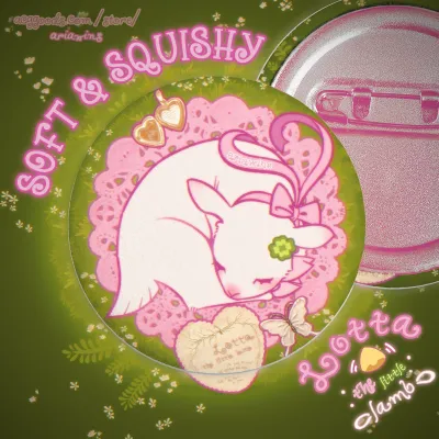 Plushy Badge 🎀 Lotta the little lamb 🍀
