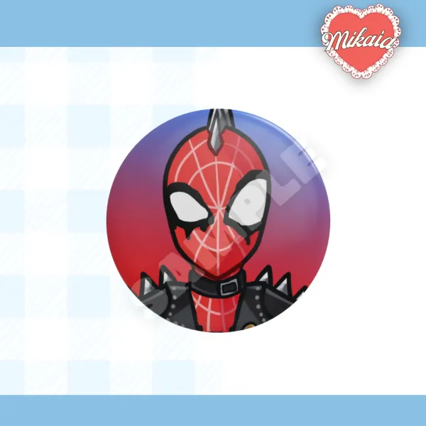 HOBIE BROWN Button Pin! | SPIDERVERSE , SPIDERPUNK | By Mikaia