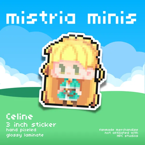 Mistria Minis Celine Vinyl Sticker