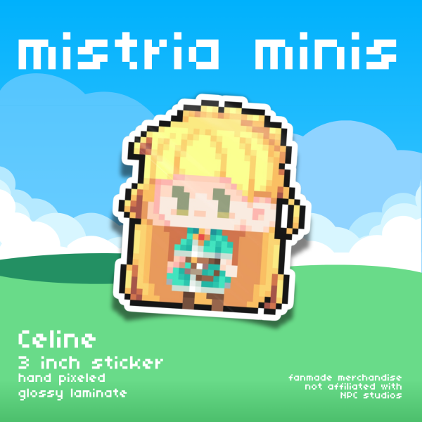 Mistria Minis Celine Vinyl Sticker