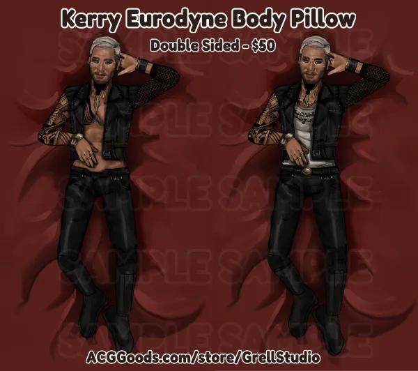 Kerry Eurodyne Cyberpunk 2077 Body Pillow- 19.7"x63"(50x160cm)
