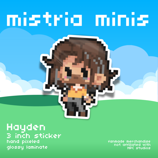 Mistria Minis Hayden Vinyl Sticker