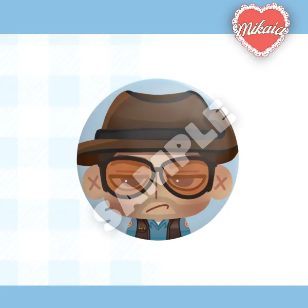 BLUE SNIPER Button Pin! | TF2 TEAM FORTRESS 2 | By Mikaia