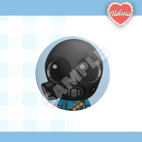 BLUE PYRO Button Pin! | TF2 TEAM FORTRESS 2 | By Mikaia