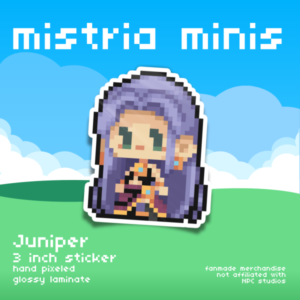 Mistria Minis Juniper Vinyl Sticker
