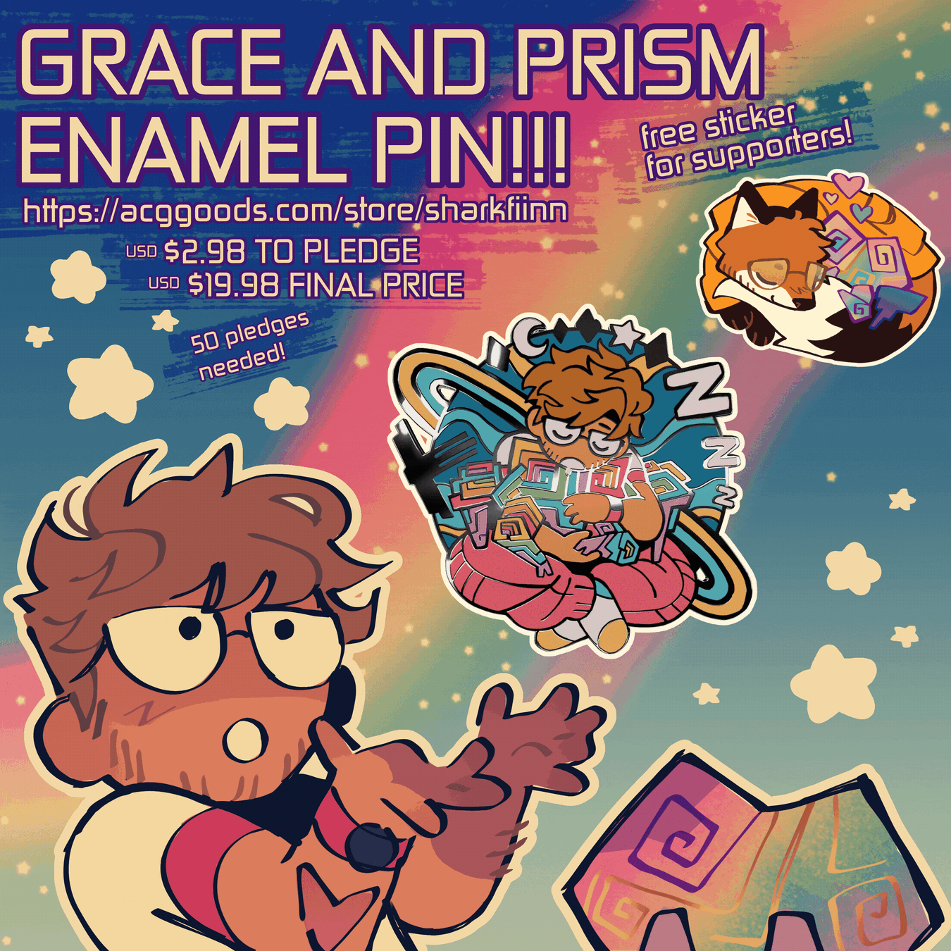 Grace and Prism | Enamel Pin