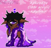 Aphrodite Clear Acrylic Keychain