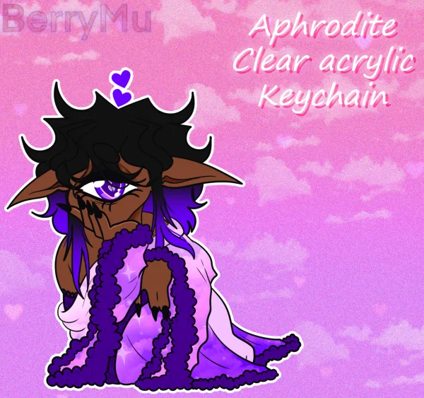 Aphrodite Clear Acrylic Keychain