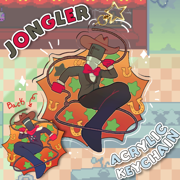 "Jongler" (Deltarune) Acrylic Keychain