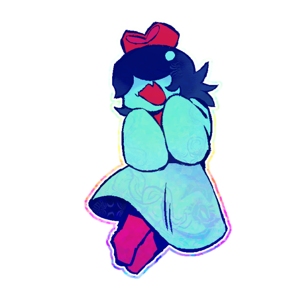 [ DELTARUNE ] Aqua Keychain