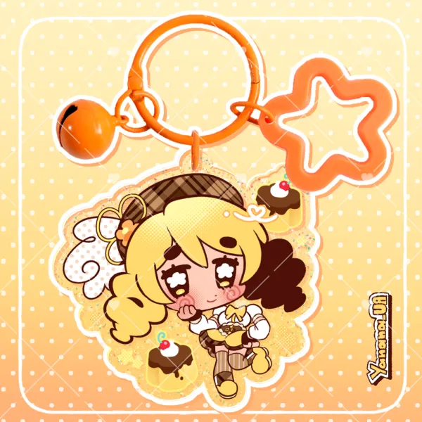 Tomoe Mami - Glitter Keychain