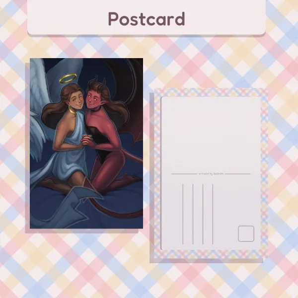😇😈 Angel x Devil - OC Postcard