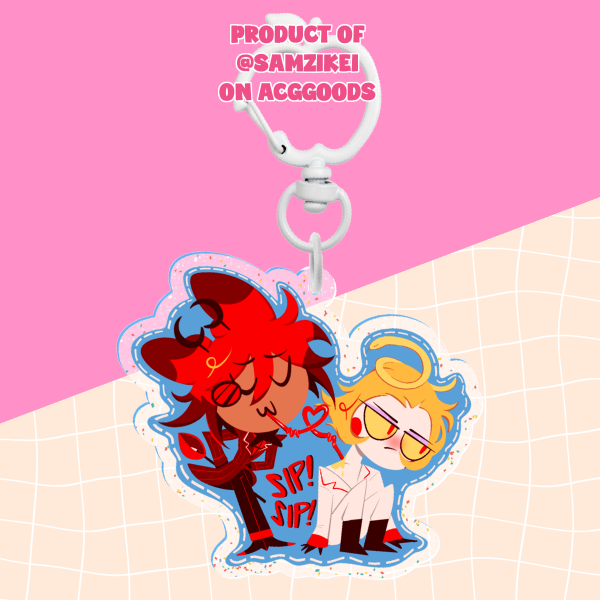 Radioapple SIP! Glitter Acrylic Keychain