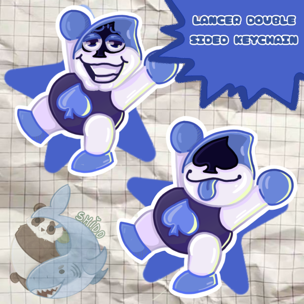 Lancer double sided Clear Acrylic Keychain
