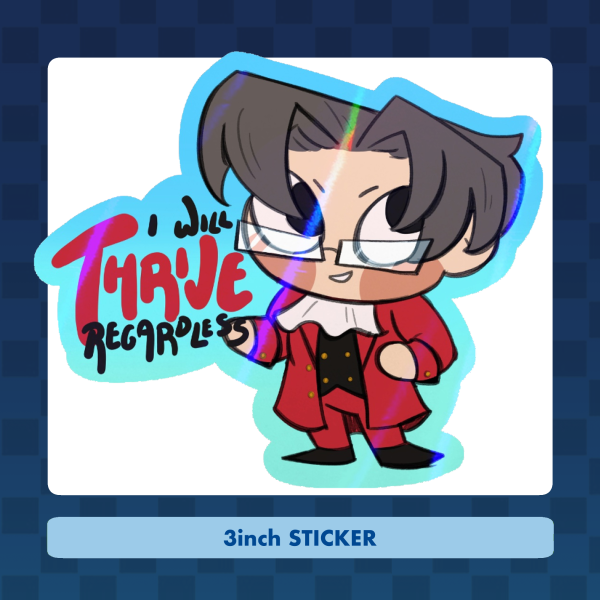 Miles Edgeworth - Ace Attorney - Die Cut Stickers