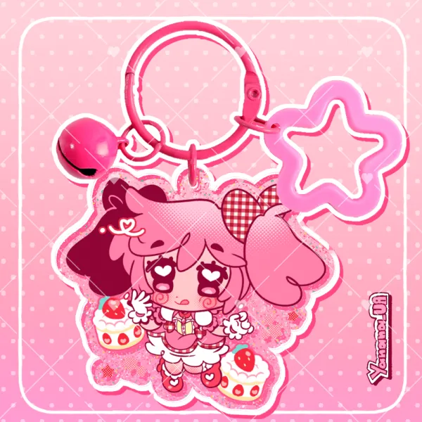 Kaname Madoka - Glitter Keychain