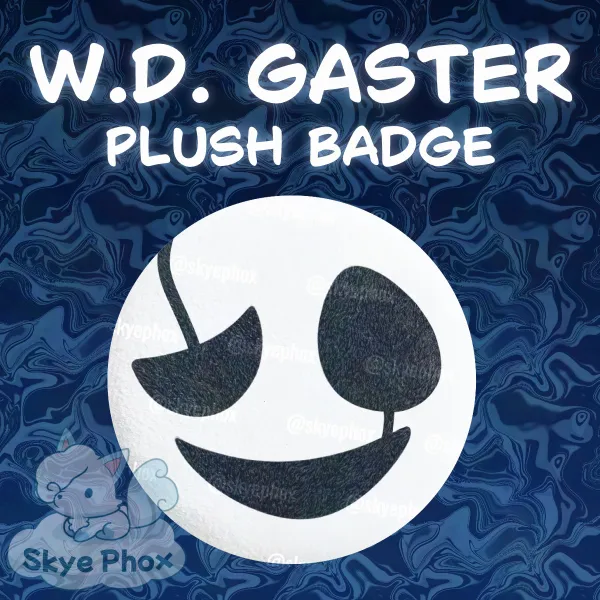 Gaster Face | Plush Badge