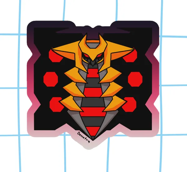 giratina holographic sticker