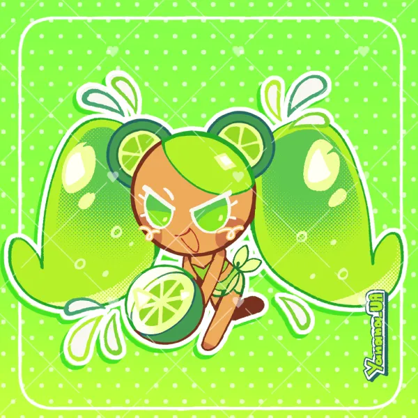 Lime - Clear Vinyl Stickers